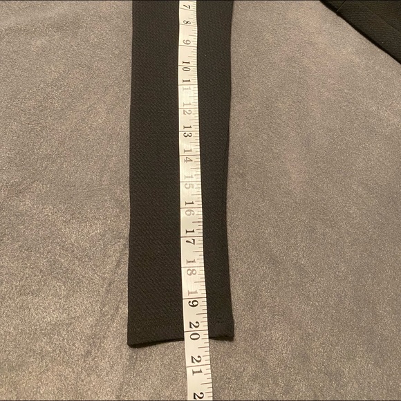 🛒Markdown🛒  Medium Jasmine Long Sleeve Choker V Neck Spandex Black Dress. - Picture 2 of 10